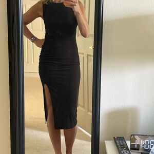 Evereve Black Midi Dress